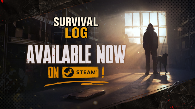 Survival Log Steam launch promotional art