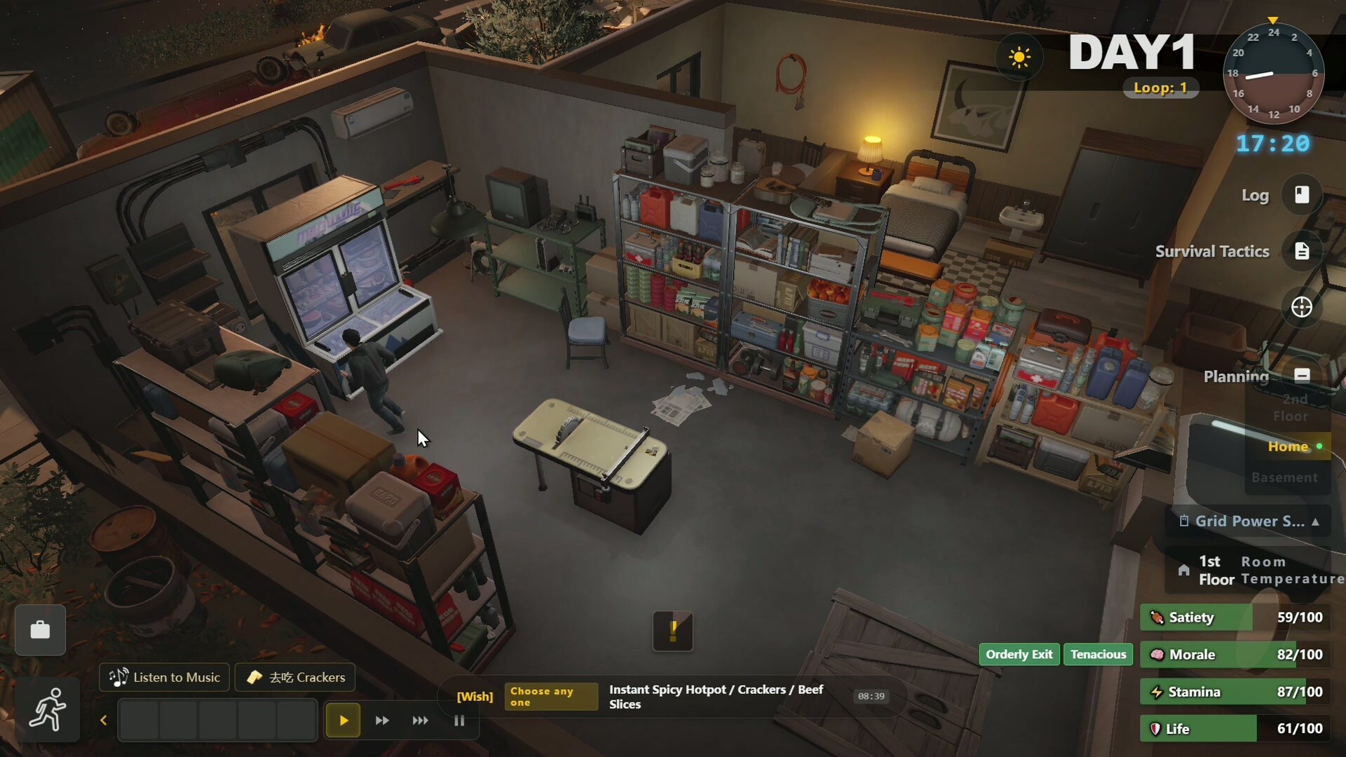 Survival Log stockpile screenshot