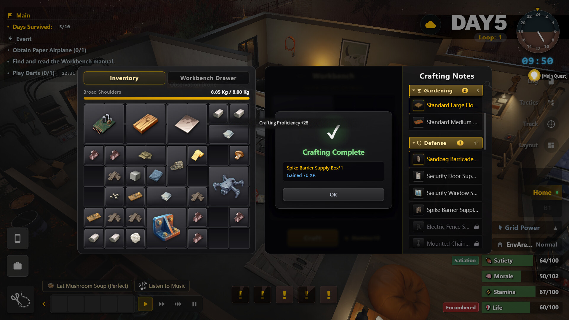 Survival Log horde defense screenshot